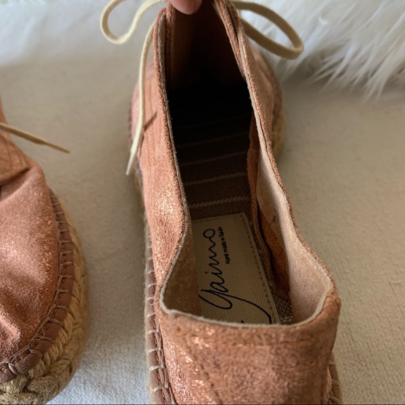 Gaimo Espadrilles Lace-up Pink Suede Sneakers - Picture 11 of 13